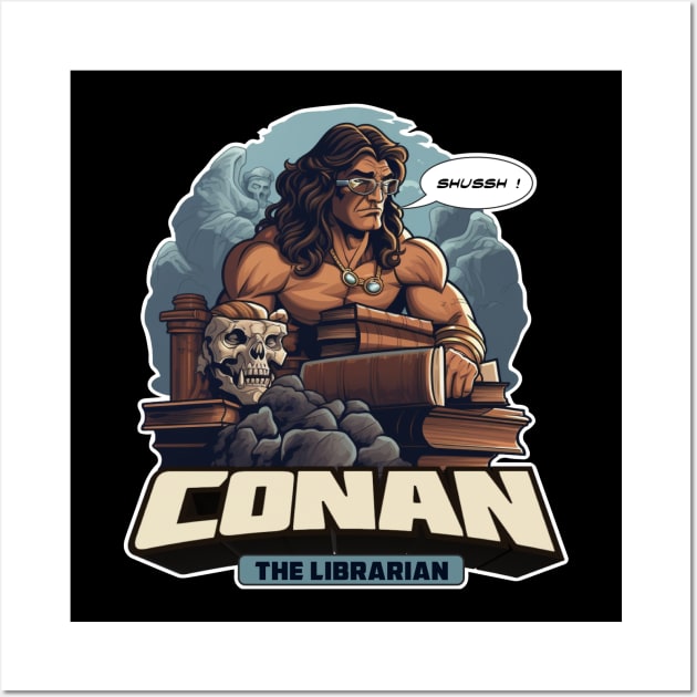 Conan the librarian Wall Art by NineBlack